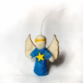 Handmade Angel Christmas Ornament from Felt