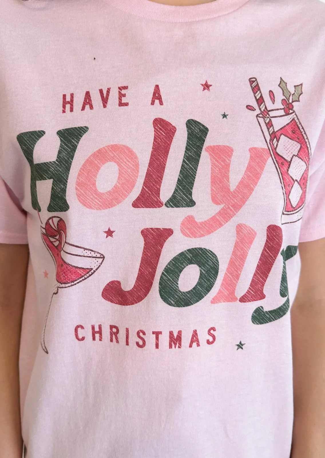 Holly Jolly Christmas Oversize Tee