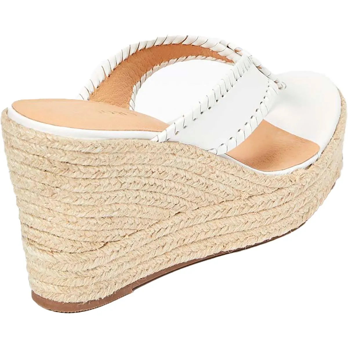 Jack Rogers Womens Rowan Leather Wedge Espadrilles