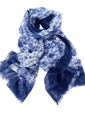 Lakeside Indigo Cashmere Scarf