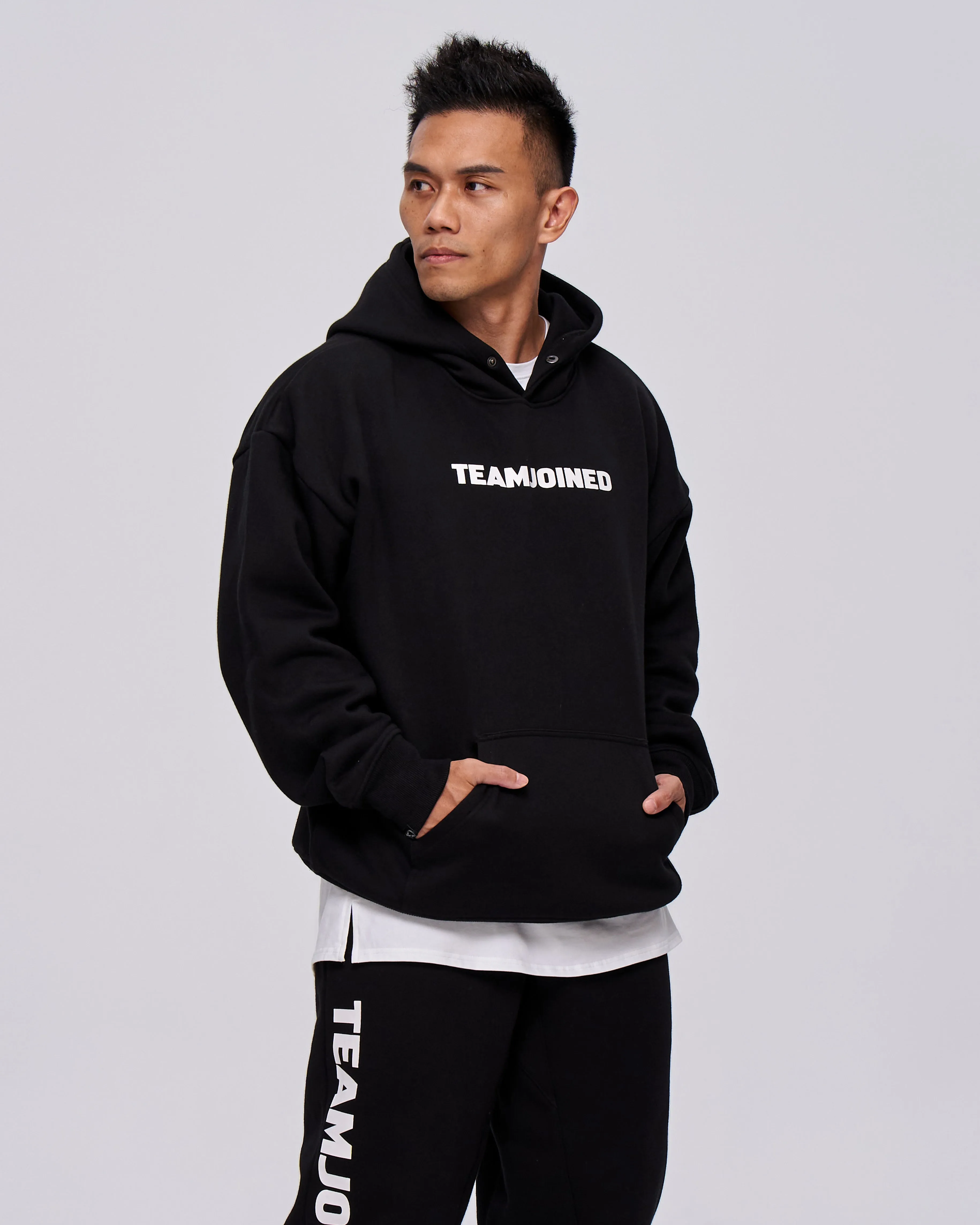 Logo Fleece Oversized Hoodie