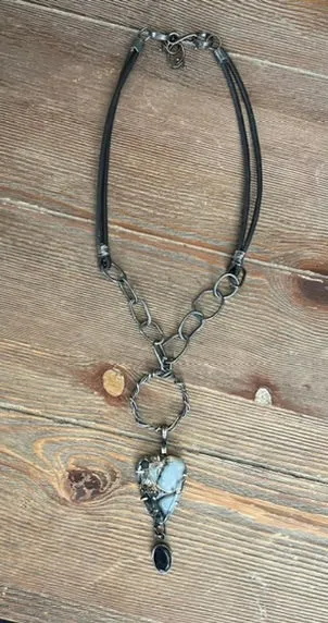 Maligano Jasper and Topaz Necklace