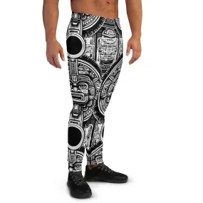 Mayan Aztec Hieroglyphic Tribal Unisex Festival Rave Jogger Pants by Meta Zen v1.0