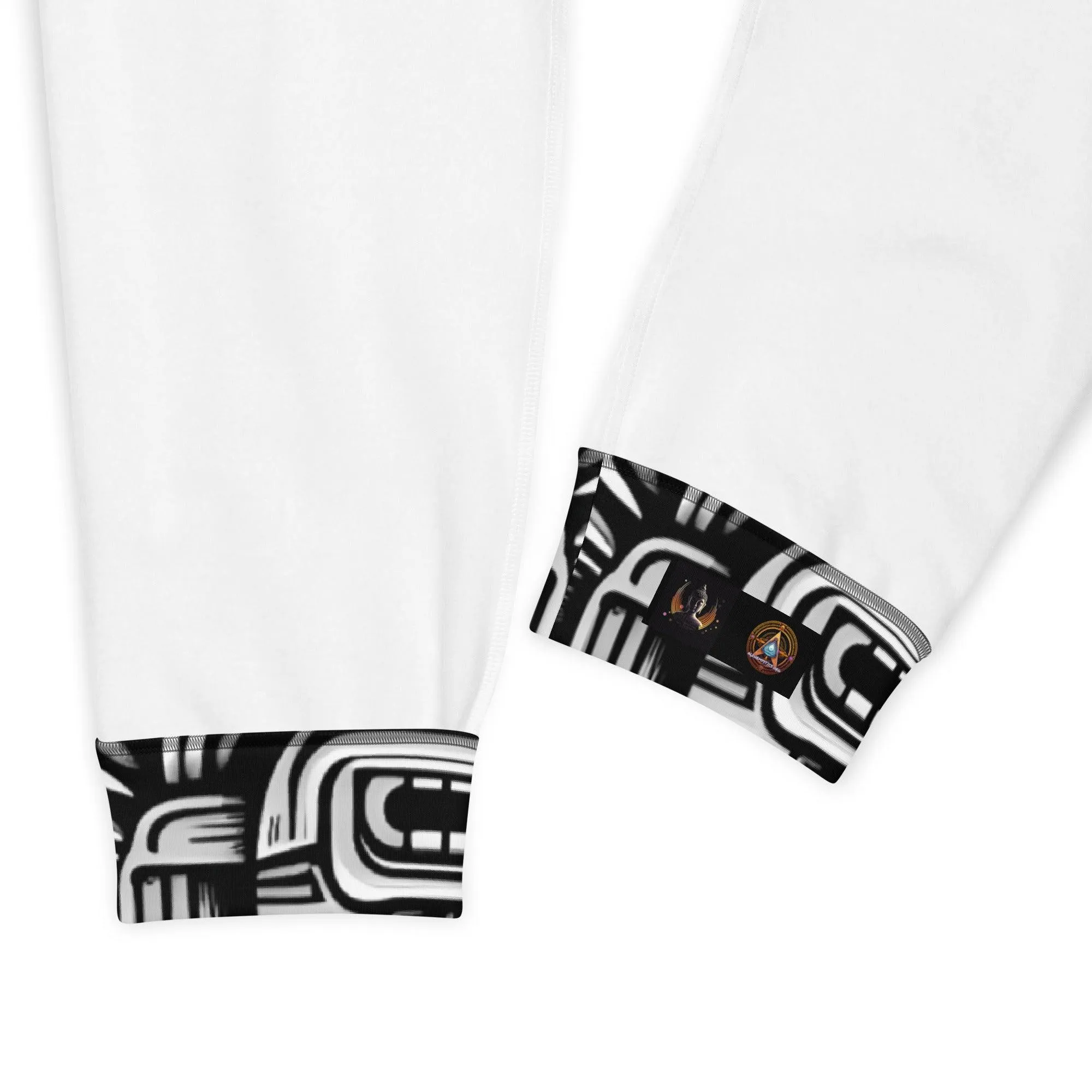 Mayan Aztec Hieroglyphic Tribal Unisex Festival Rave Jogger Pants by Meta Zen v1.0