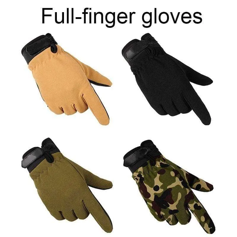 Mens Lightweight Breathable Tactical Gloves Riding Non-Slip Wearable Full Finger and Half Finger Military Gloves Dropshipping