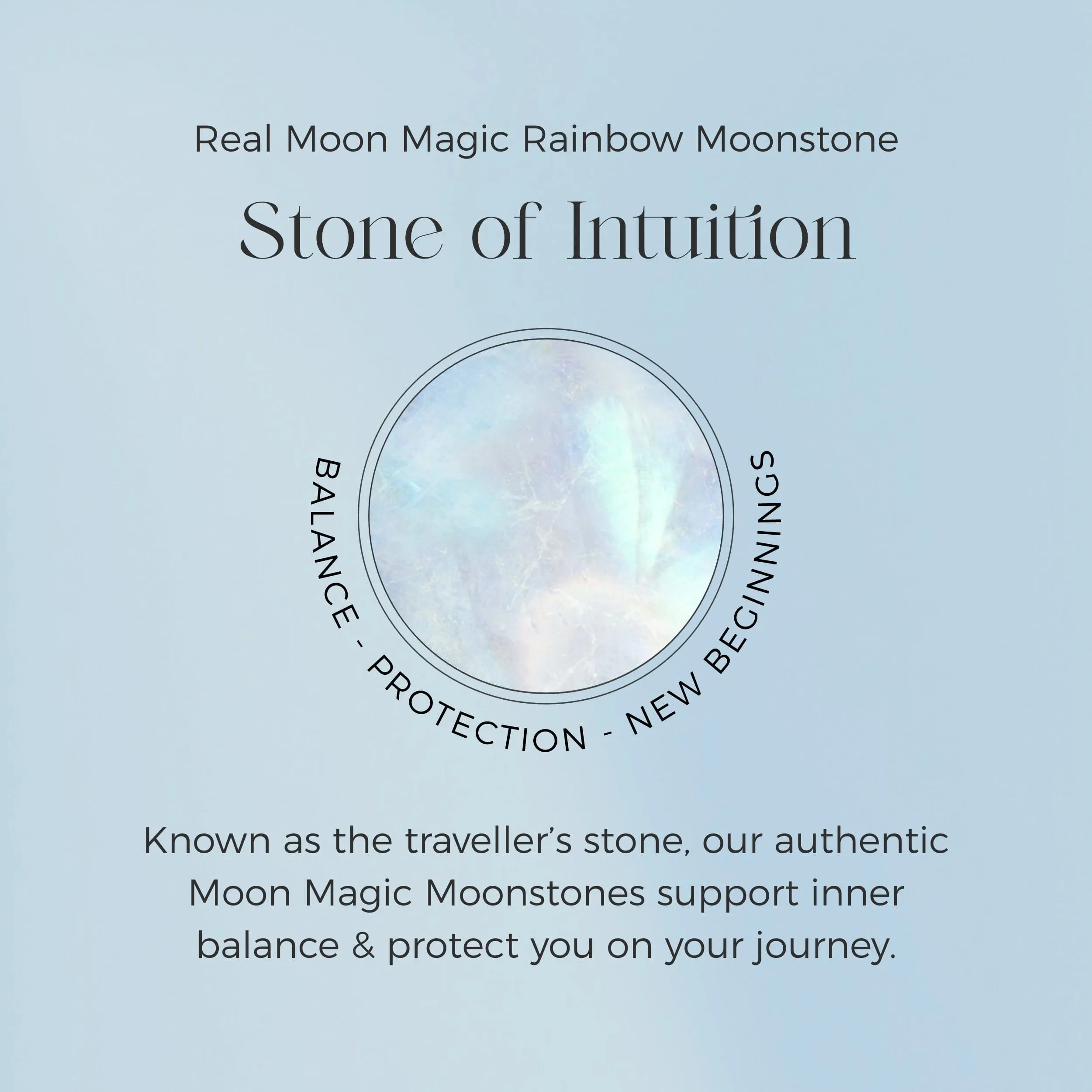 Moonstone Solid Gold Ring - Stardust Band