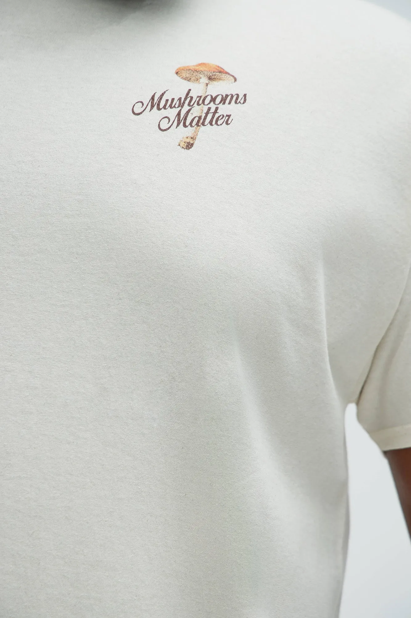 Mushrooms Matter Short Sleeve Tee - Natural/Combo