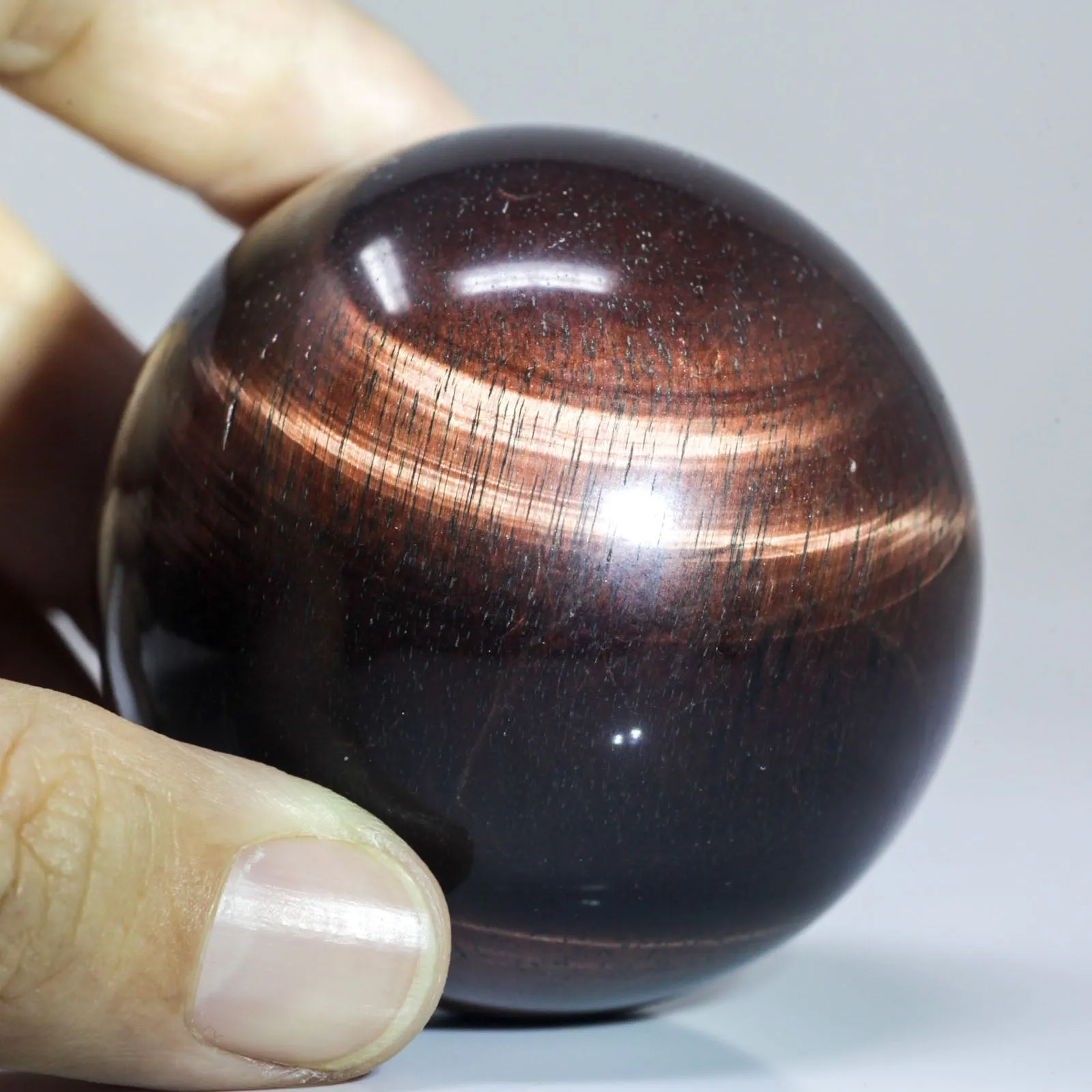 Natural Red Tiger Eye Crystal Ball Sphere