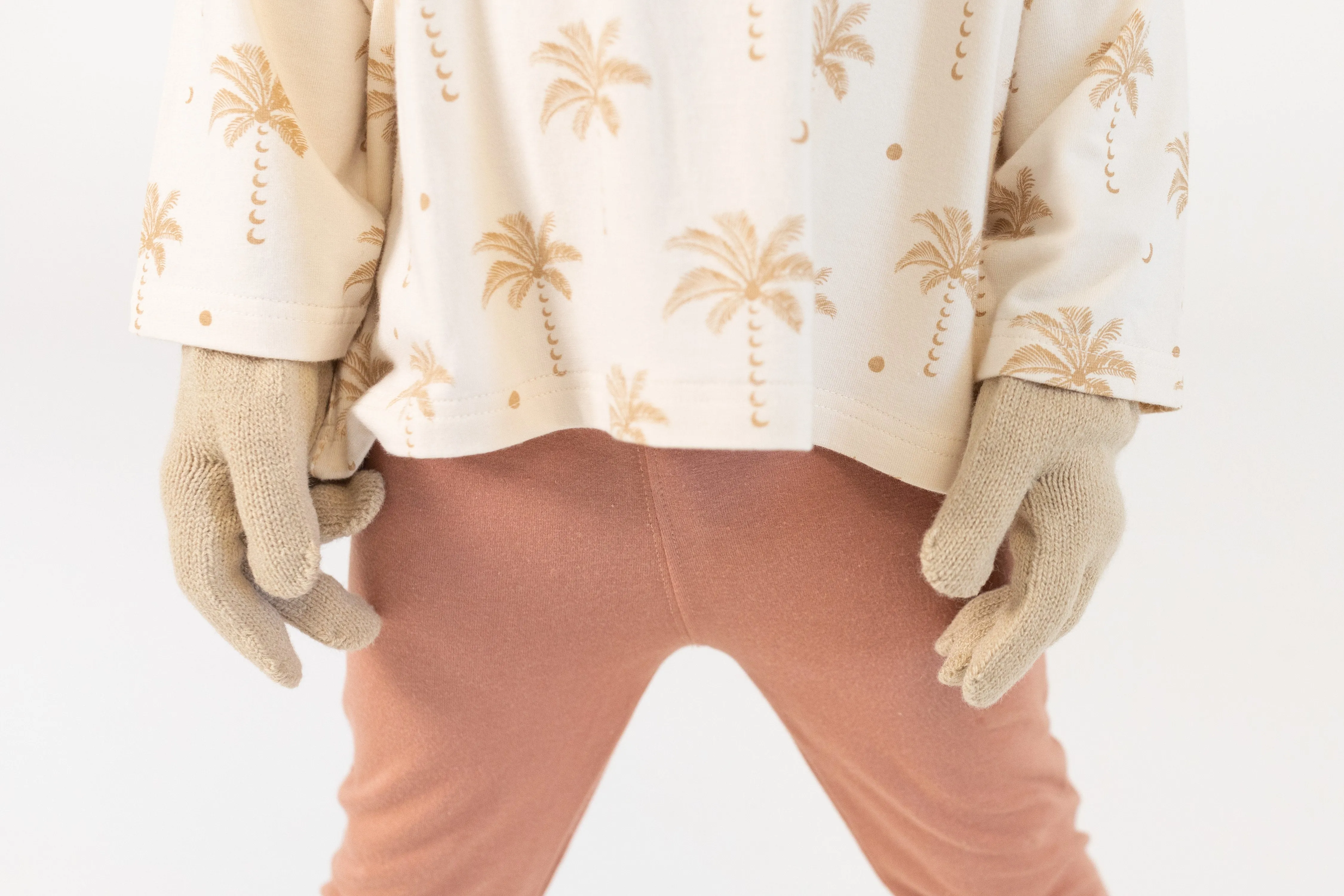 Organic Gloves - Beige