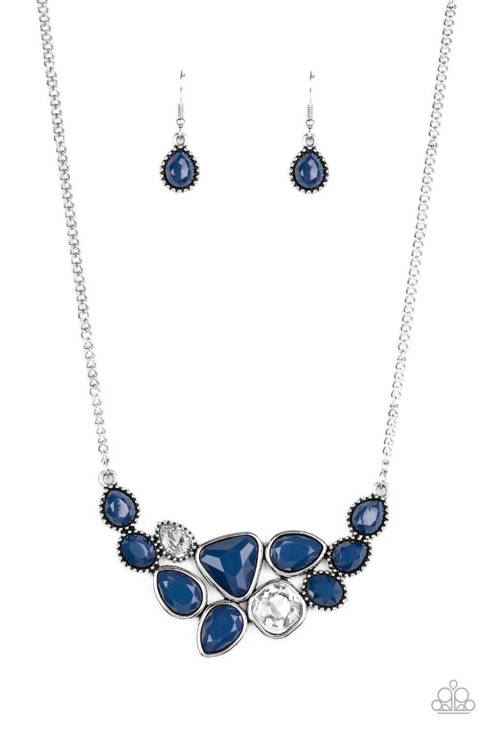 Paparazzi Breathtaking Brilliance - Blue Short Necklace