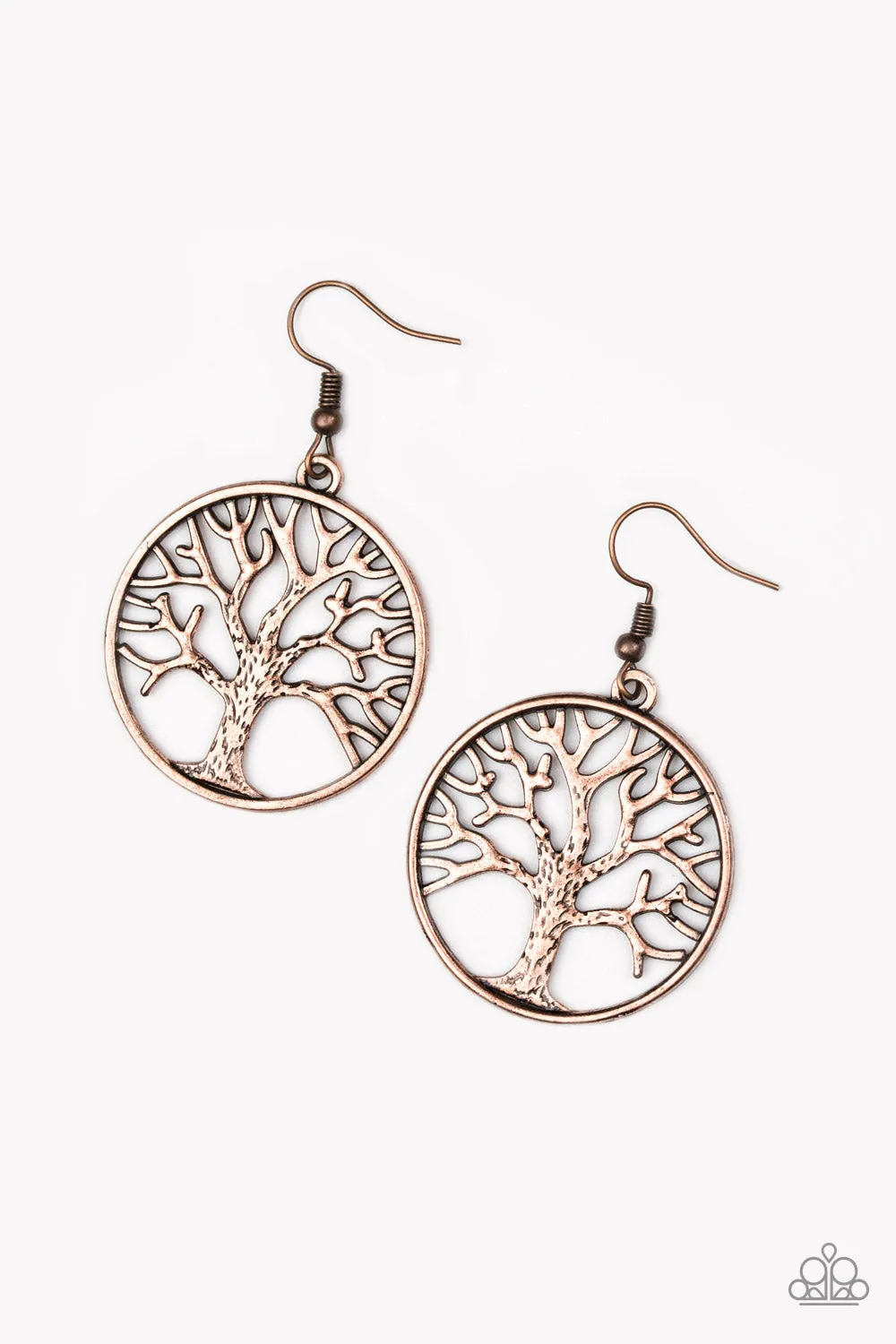 Paparazzi My TREEHOUSE Is Your TREEHOUSE Copper Earrings