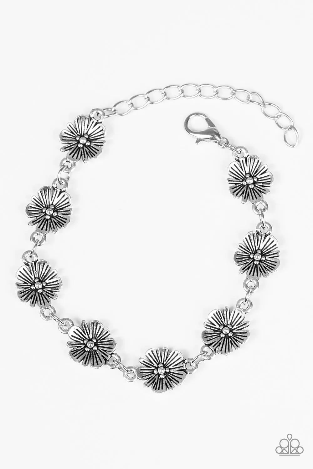 Paparazzi Poppy Posh Silver Bracelet