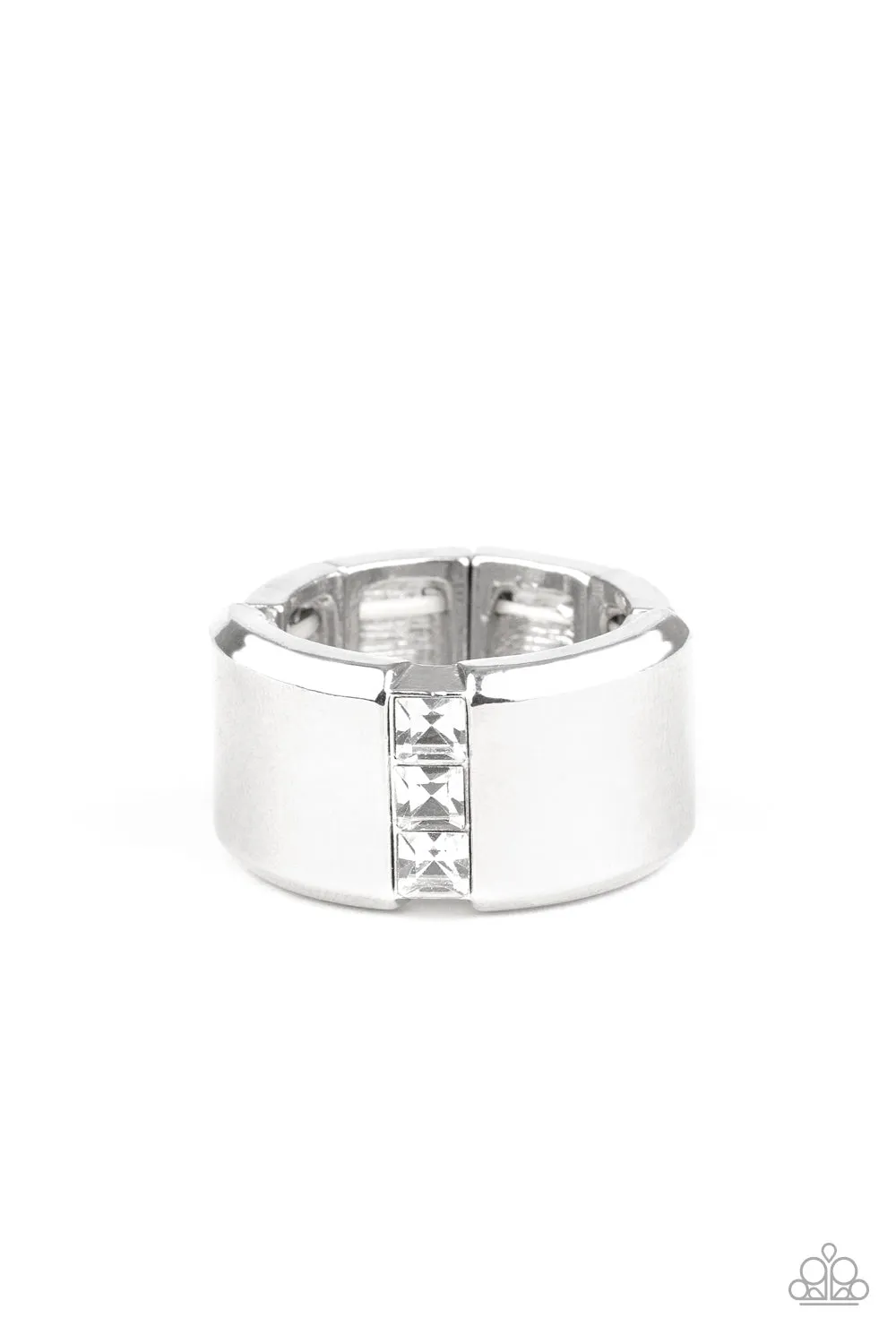 Paparazzi The Graduate White Men's Ring