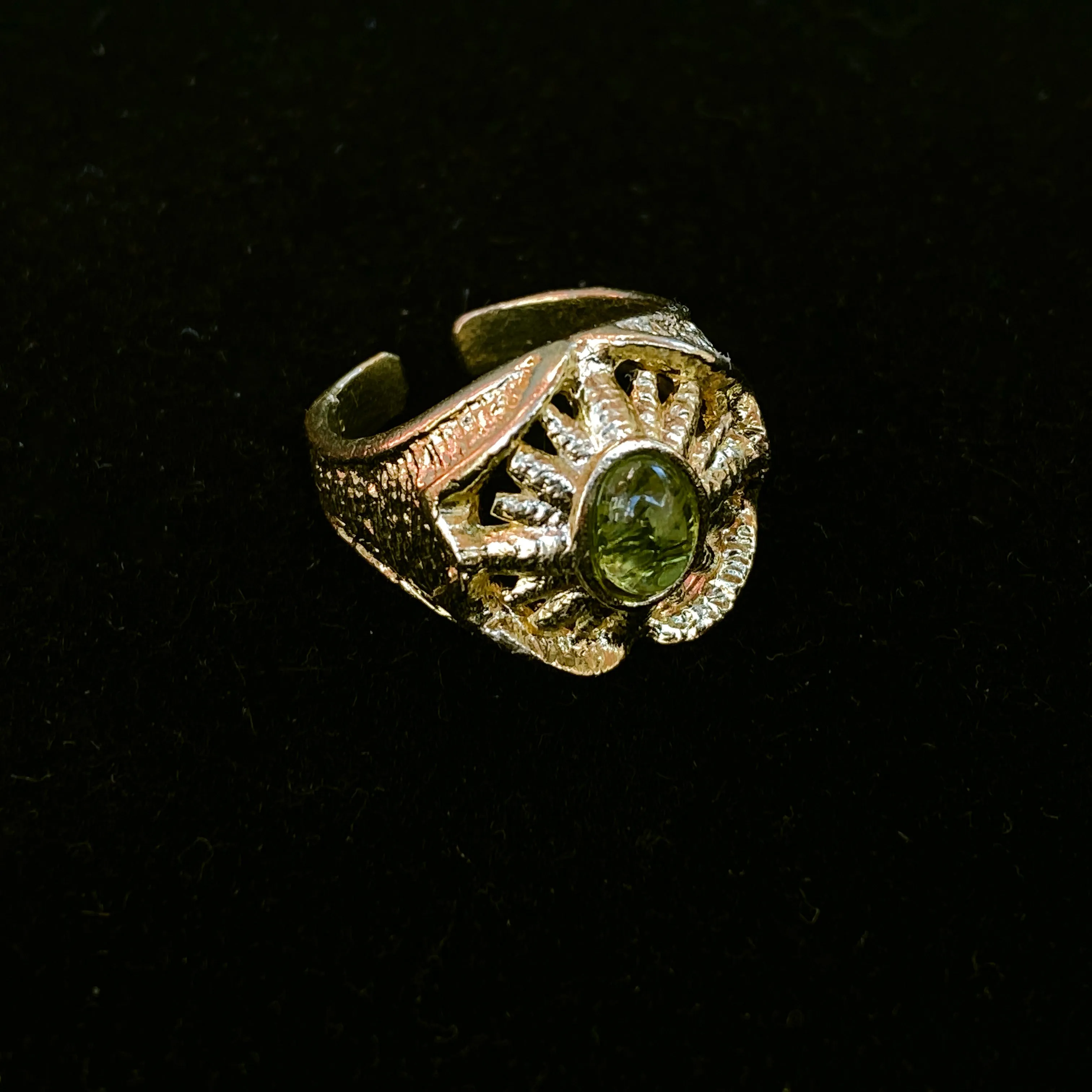 Peridot Brass Ring