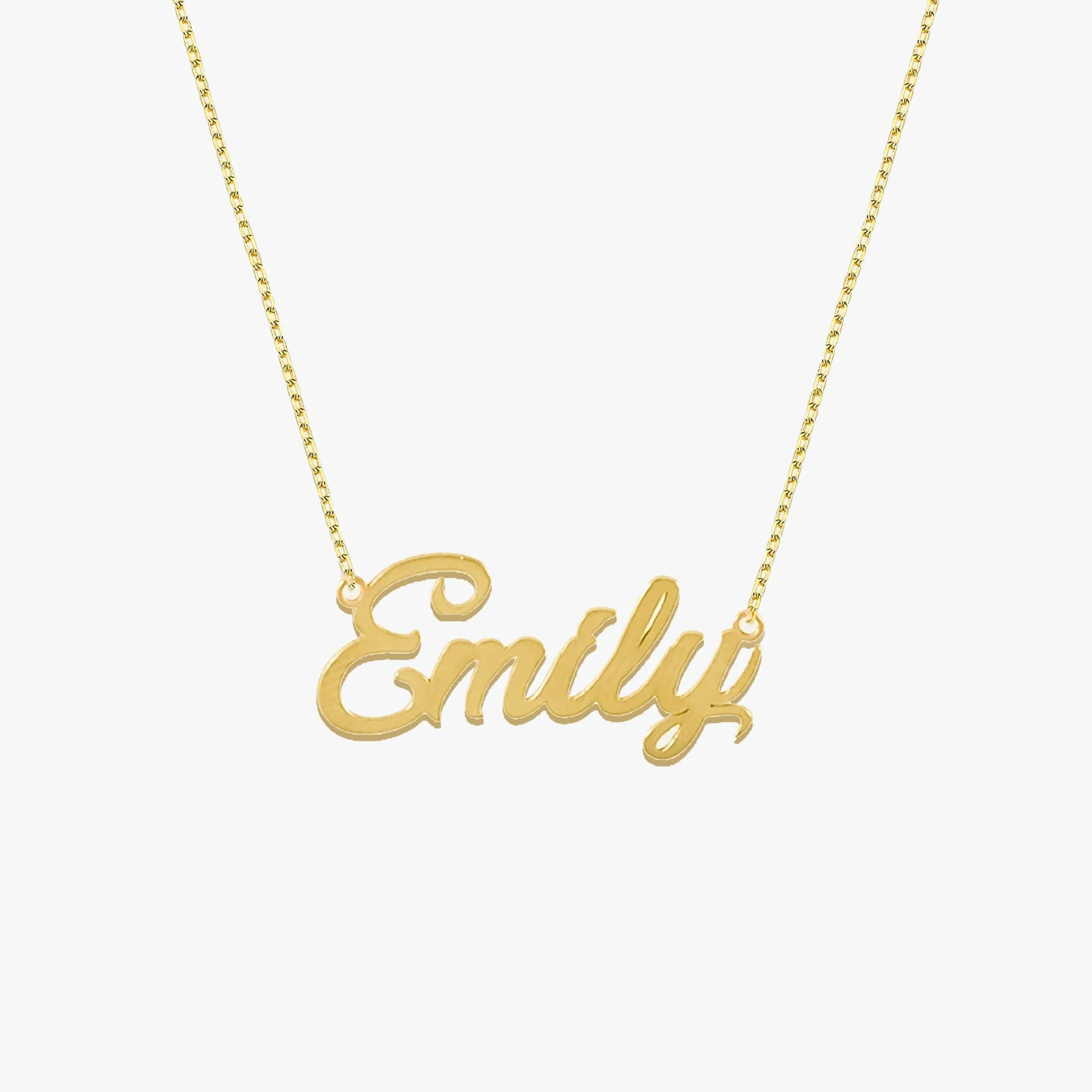 Personalized Necklace with Name | 14K Solid Gold