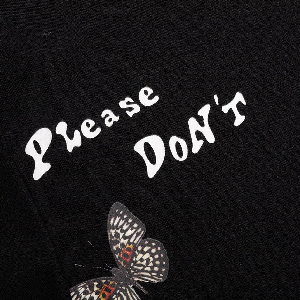 Please Don't Step My Rainbow Tee - Black