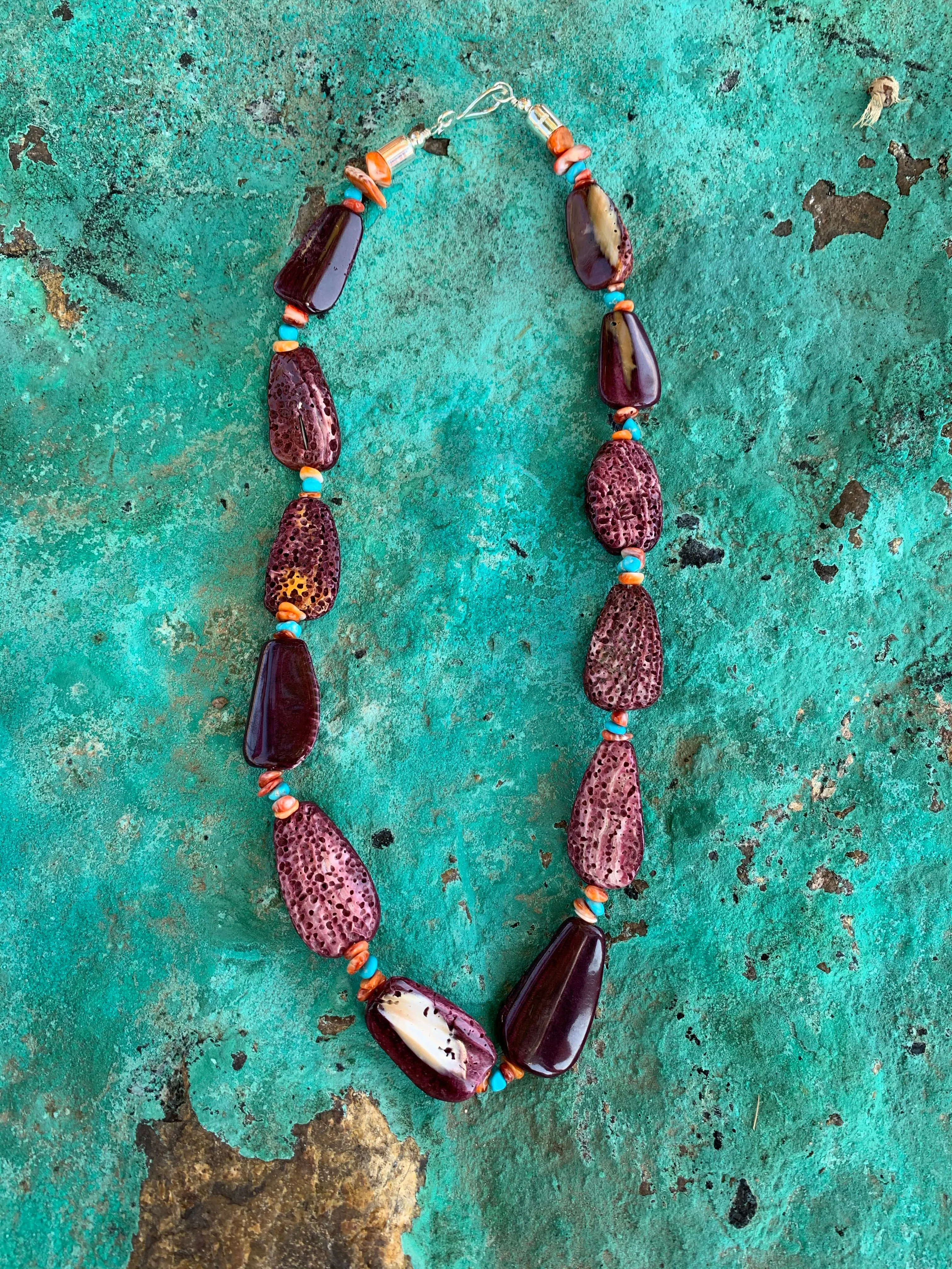 Purple Spiny Shell necklace