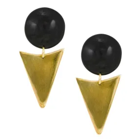 Pyramid Post Earrings