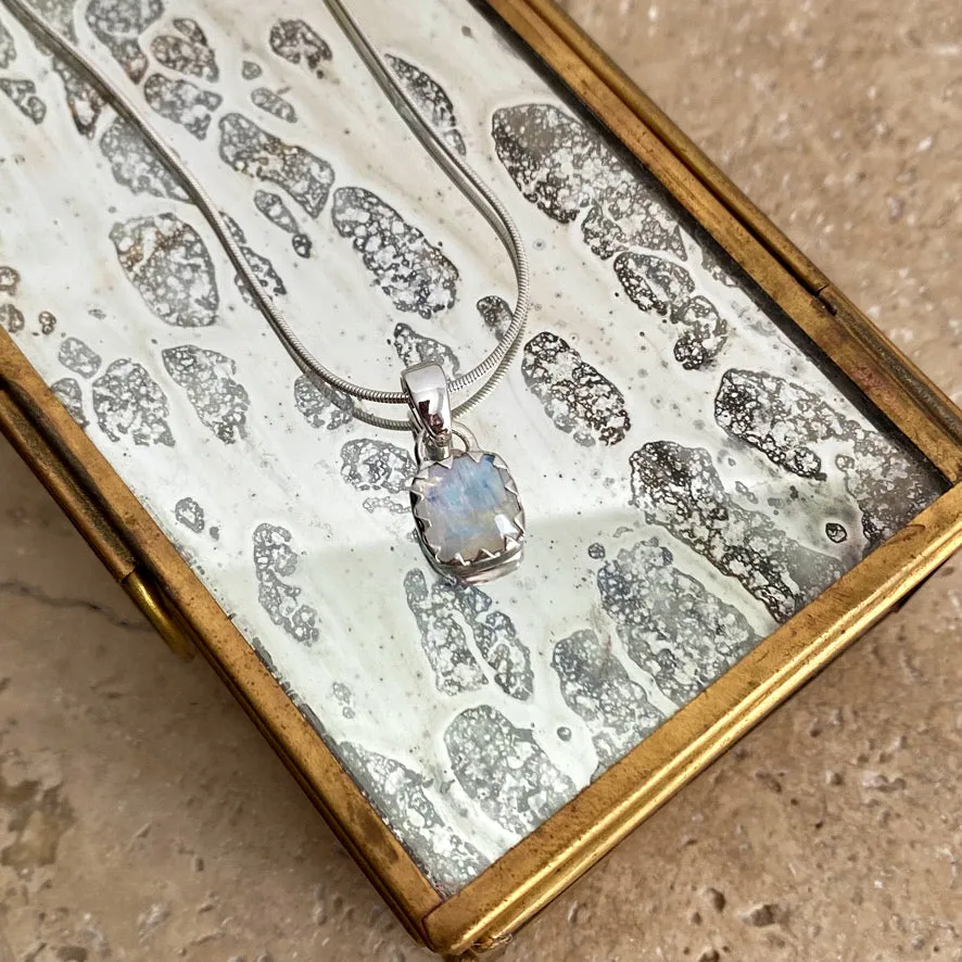 Rainbow Moonstone Pendant - Melita