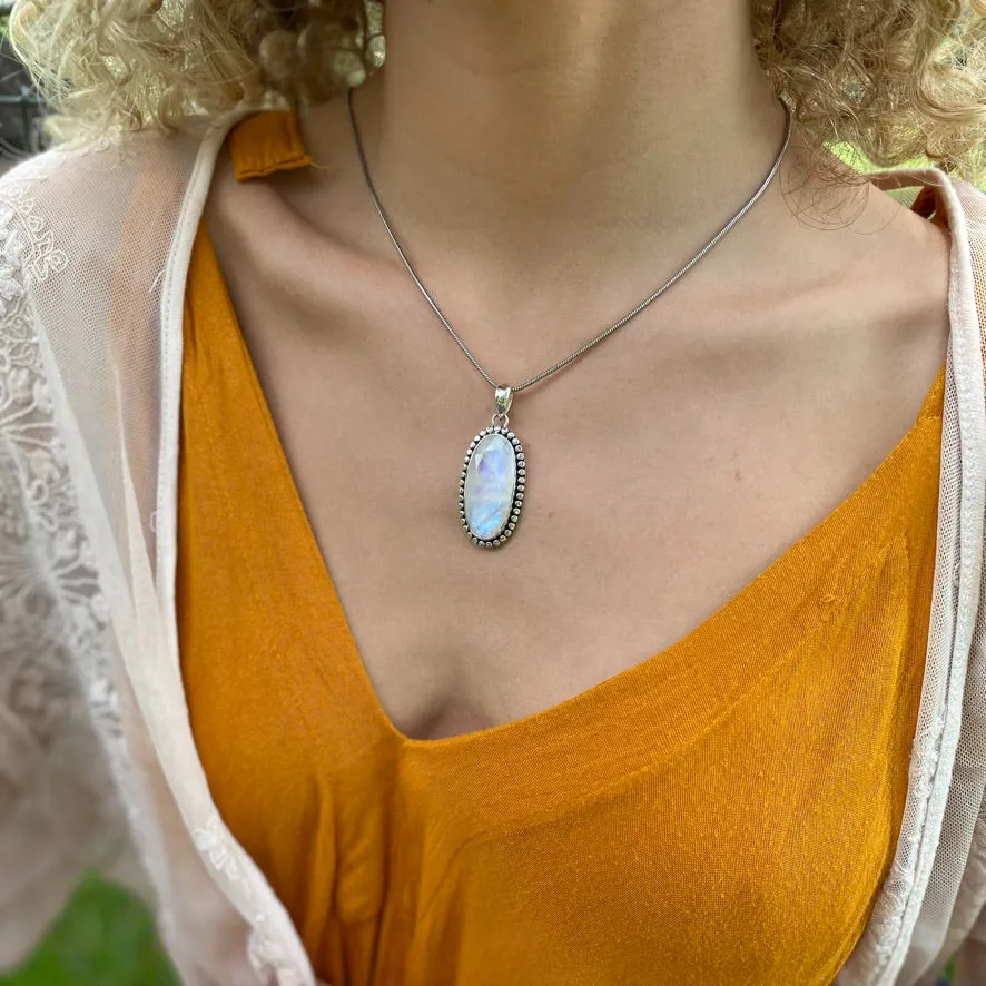 Rainbow Moonstone Pendant - Mishka