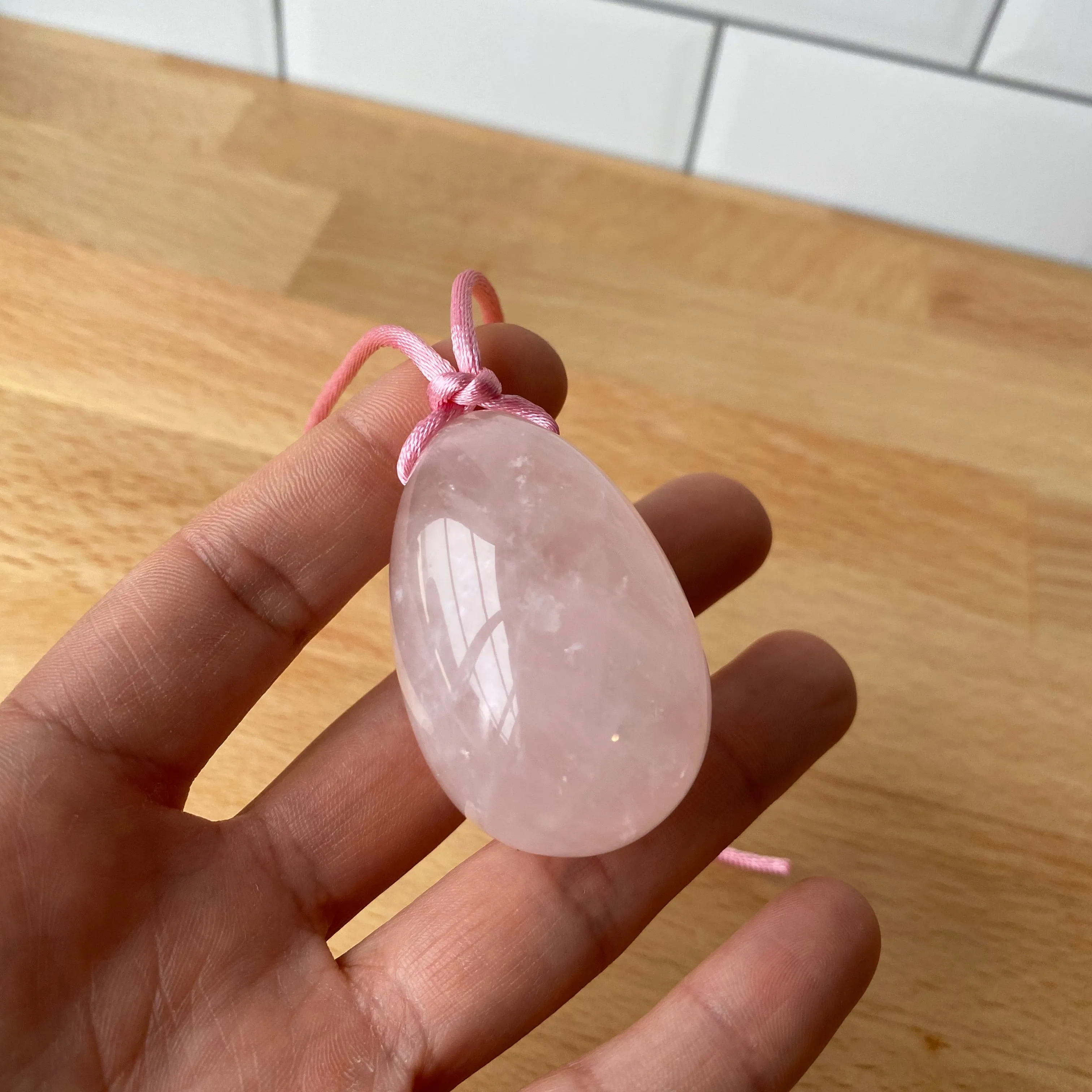 Rose Quartz Yoni Egg