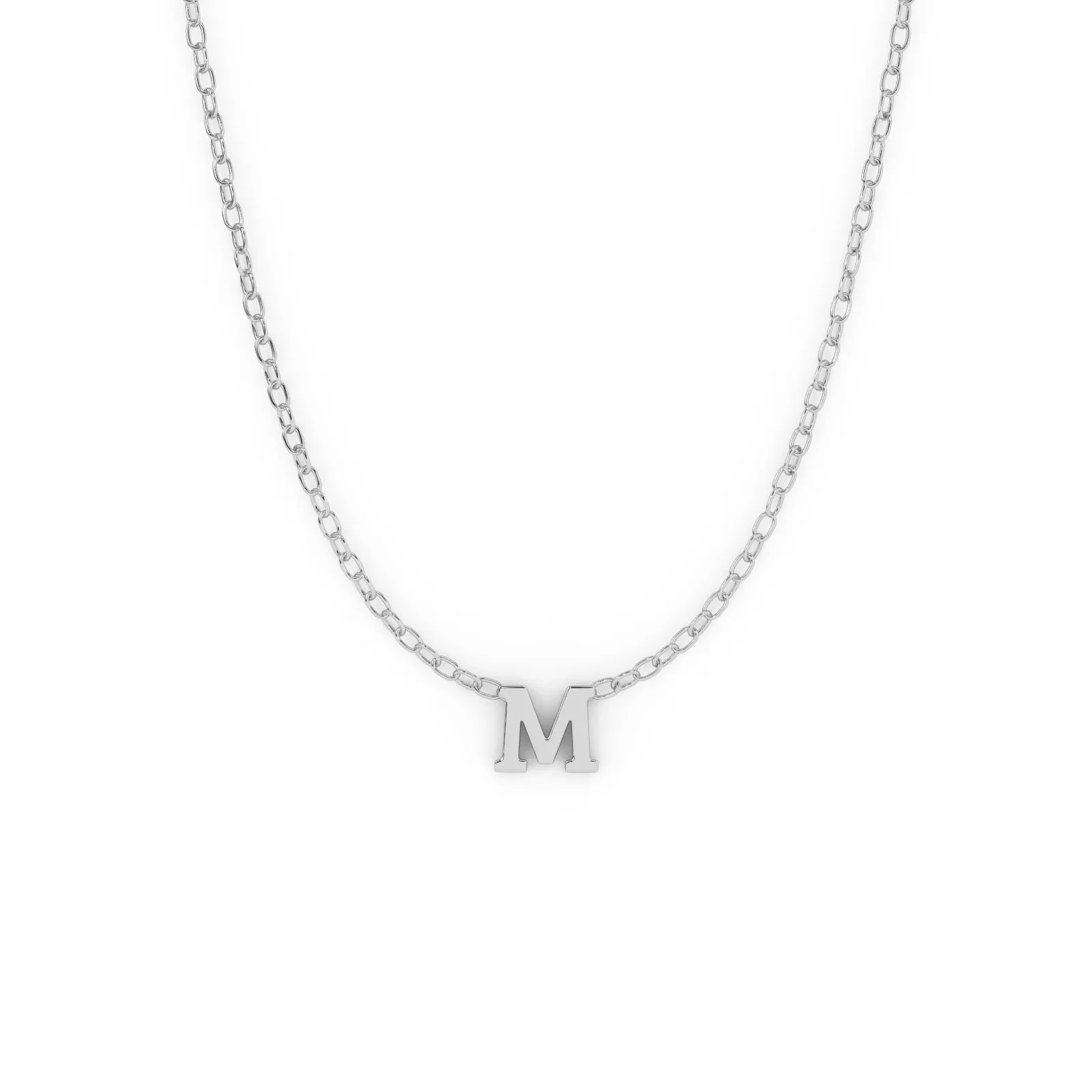 Serif Initial Necklace