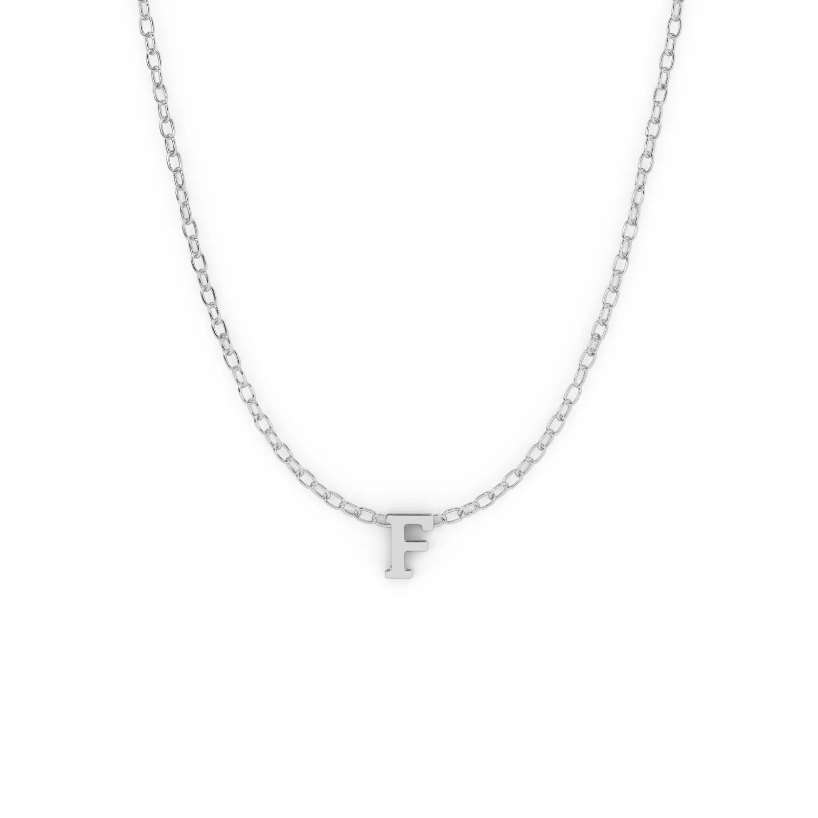 Serif Initial Necklace