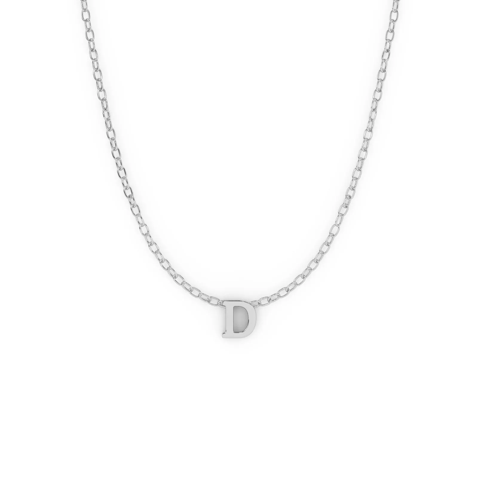 Serif Initial Necklace