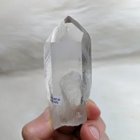 Shadows Within~ Ultra Clear Quartz Phantom Polished Point ~AA Grade from Brazil