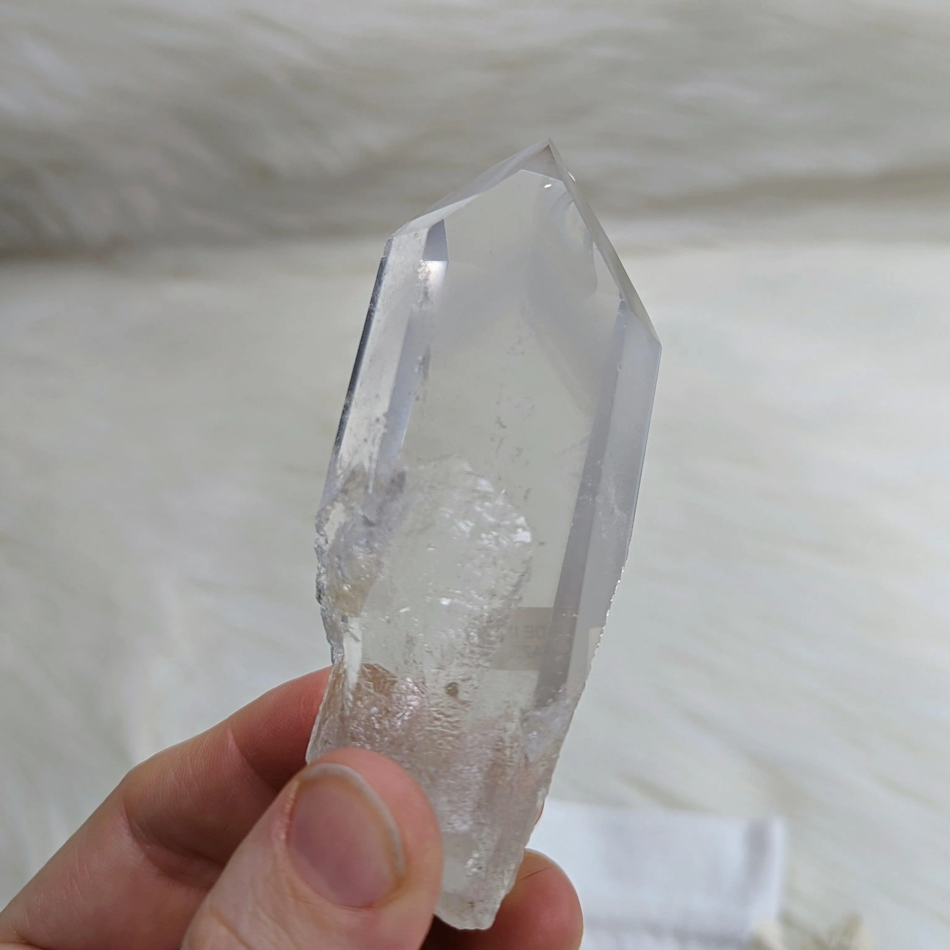 Shadows Within~ Ultra Clear Quartz Phantom Polished Point ~AA Grade from Brazil