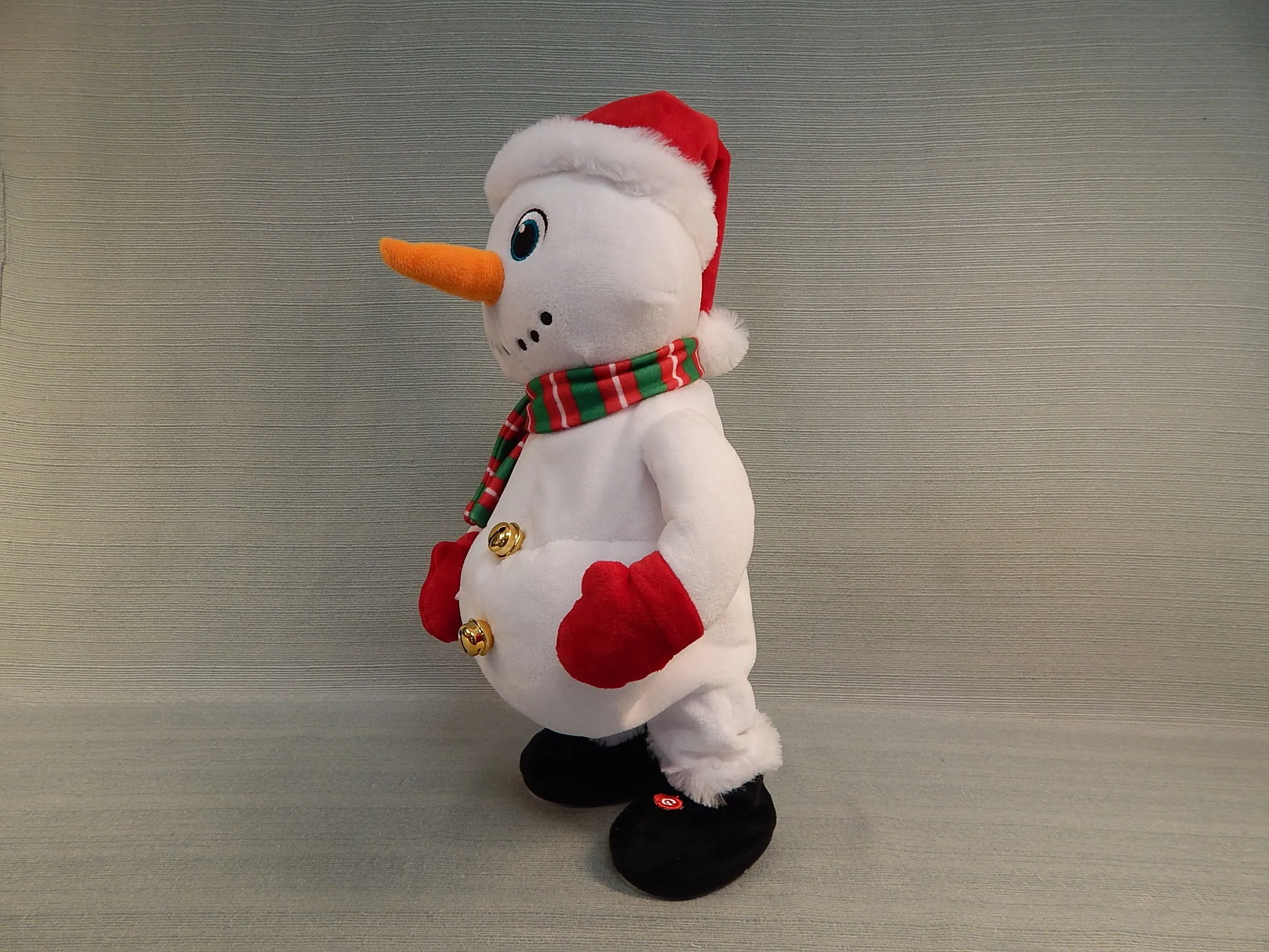 Singing Snowman Plush Christmas Doll - Like New!