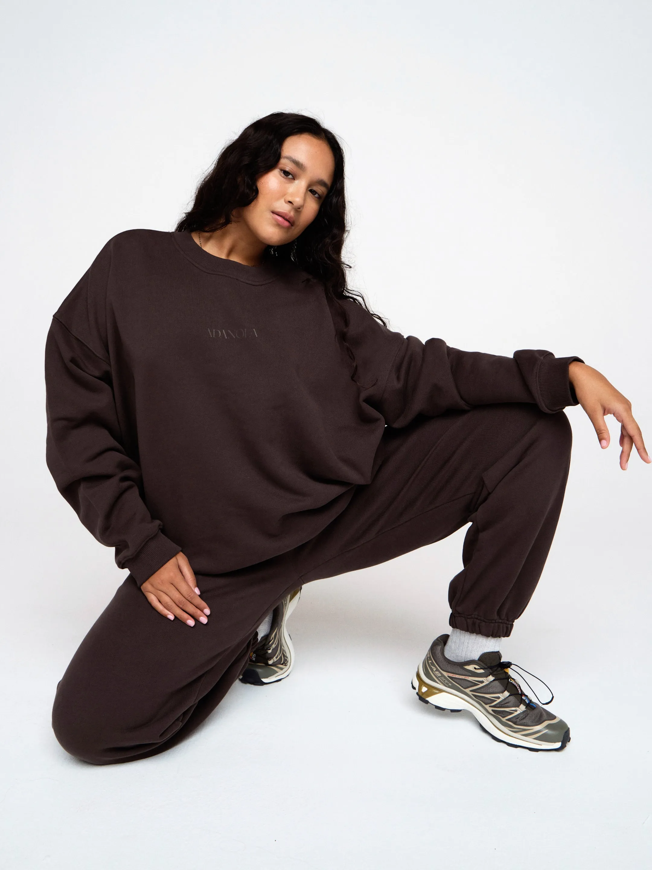 Skyline Oversized Sweatshirt - Coffee Bean