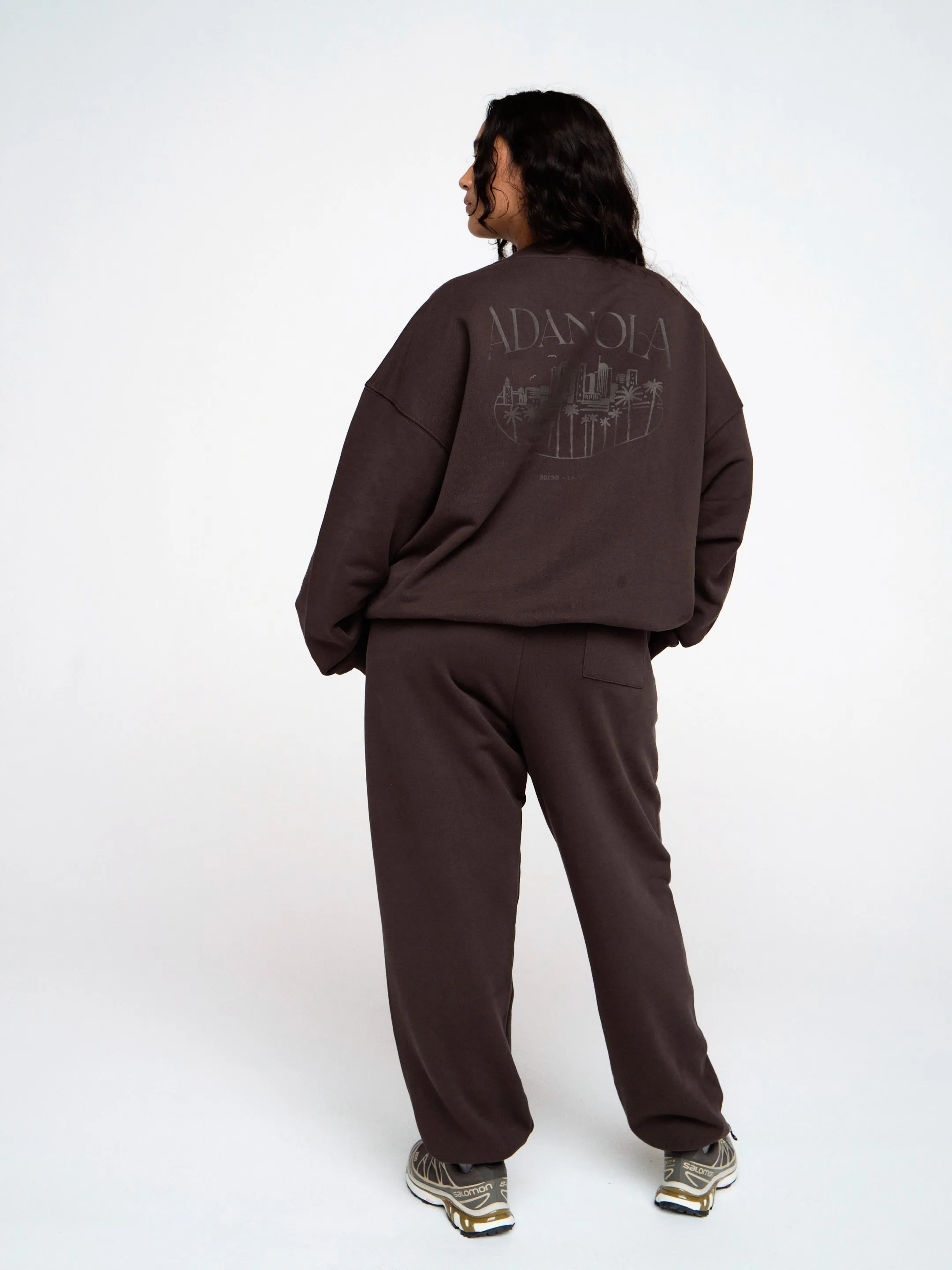 Skyline Oversized Sweatshirt - Coffee Bean