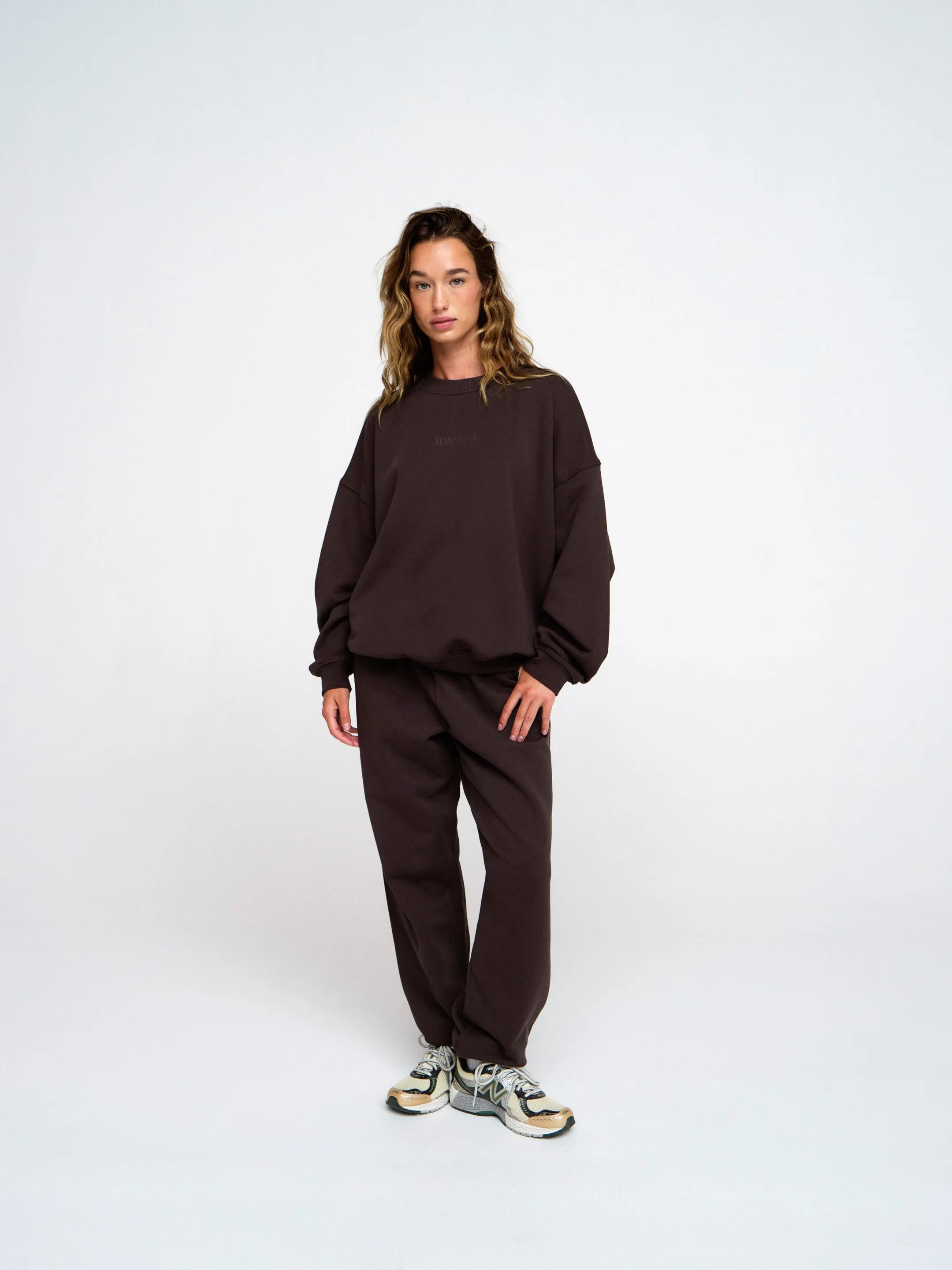 Skyline Oversized Sweatshirt - Coffee Bean