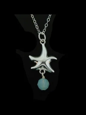 Starfish & Crystal Necklace