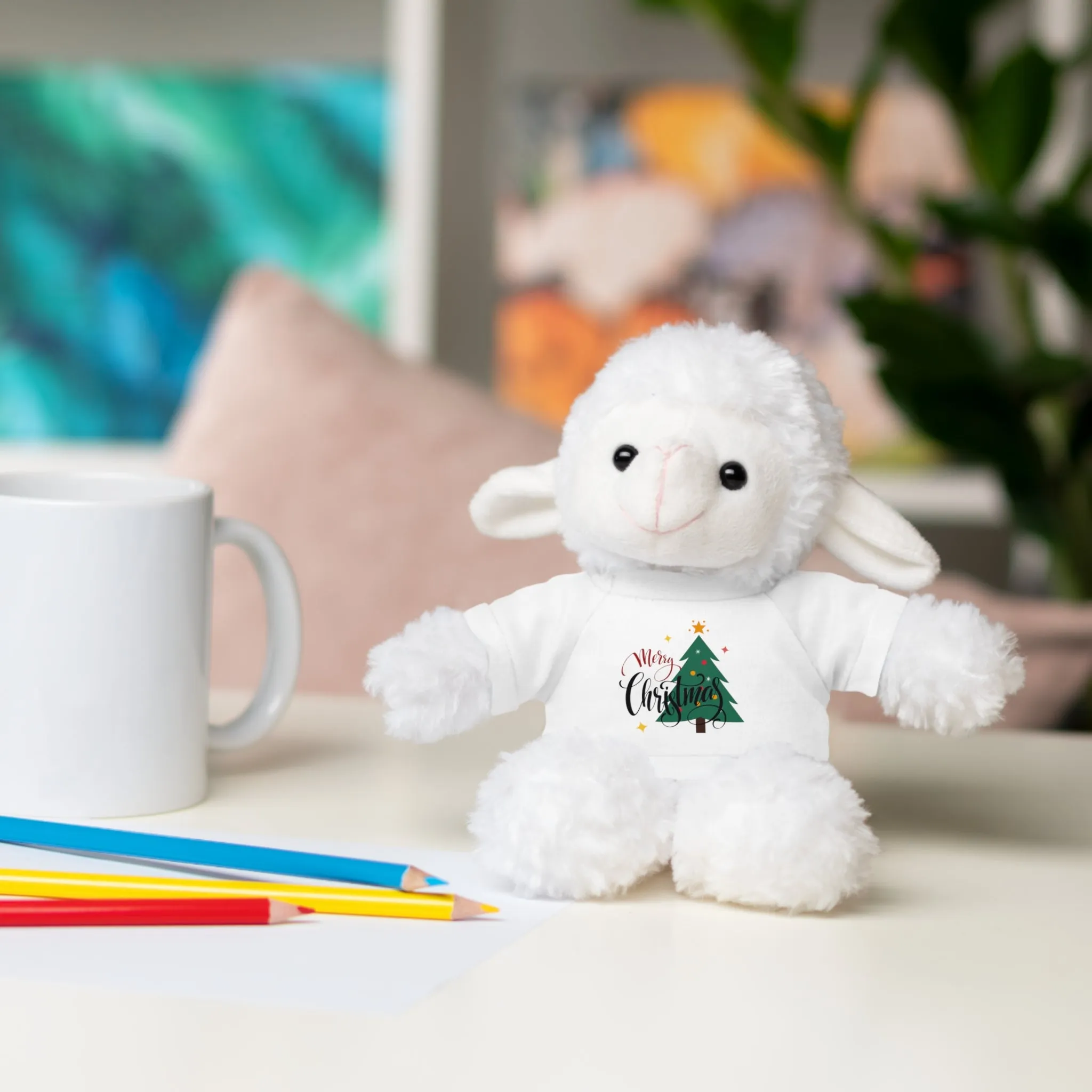 Stuffed Animals with Christmas Tee