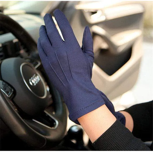 Summer Sun Protection Gloves Male Thin Breathable Anti-Slip Driving Gloves Anti-UV Full Fingers Man Mittens SZ105W1