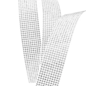 Swarovski 10 Row CrystalTex Chaton Banding - Crystal (Sold Per Inch)