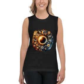 Texas Eclipse 2024 Muscle Shirt / Tank Top for Unisex Men Woman