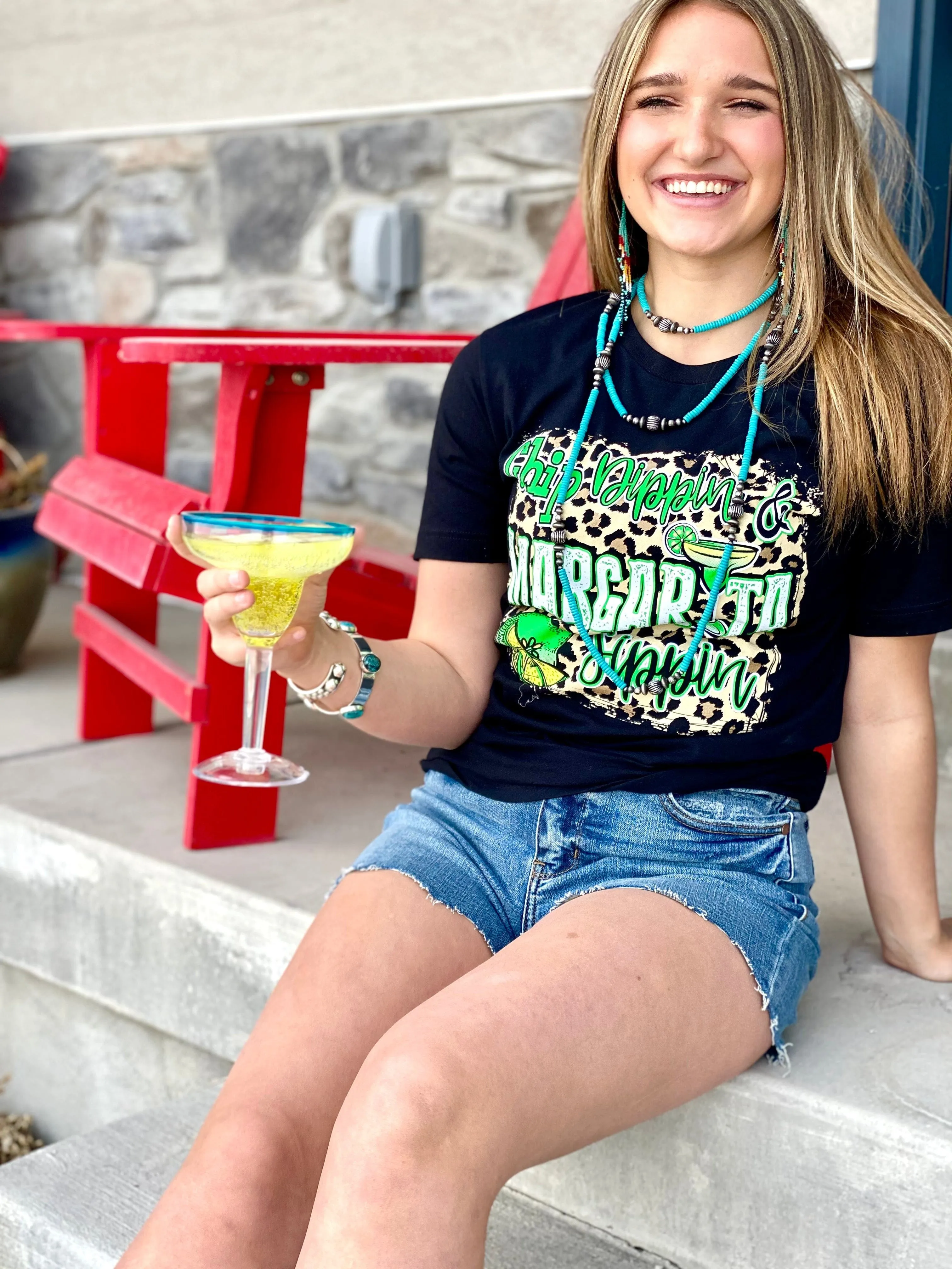 The Cheetah Chip Dippin & Margarita Sippin Cinco De Mayo Tee