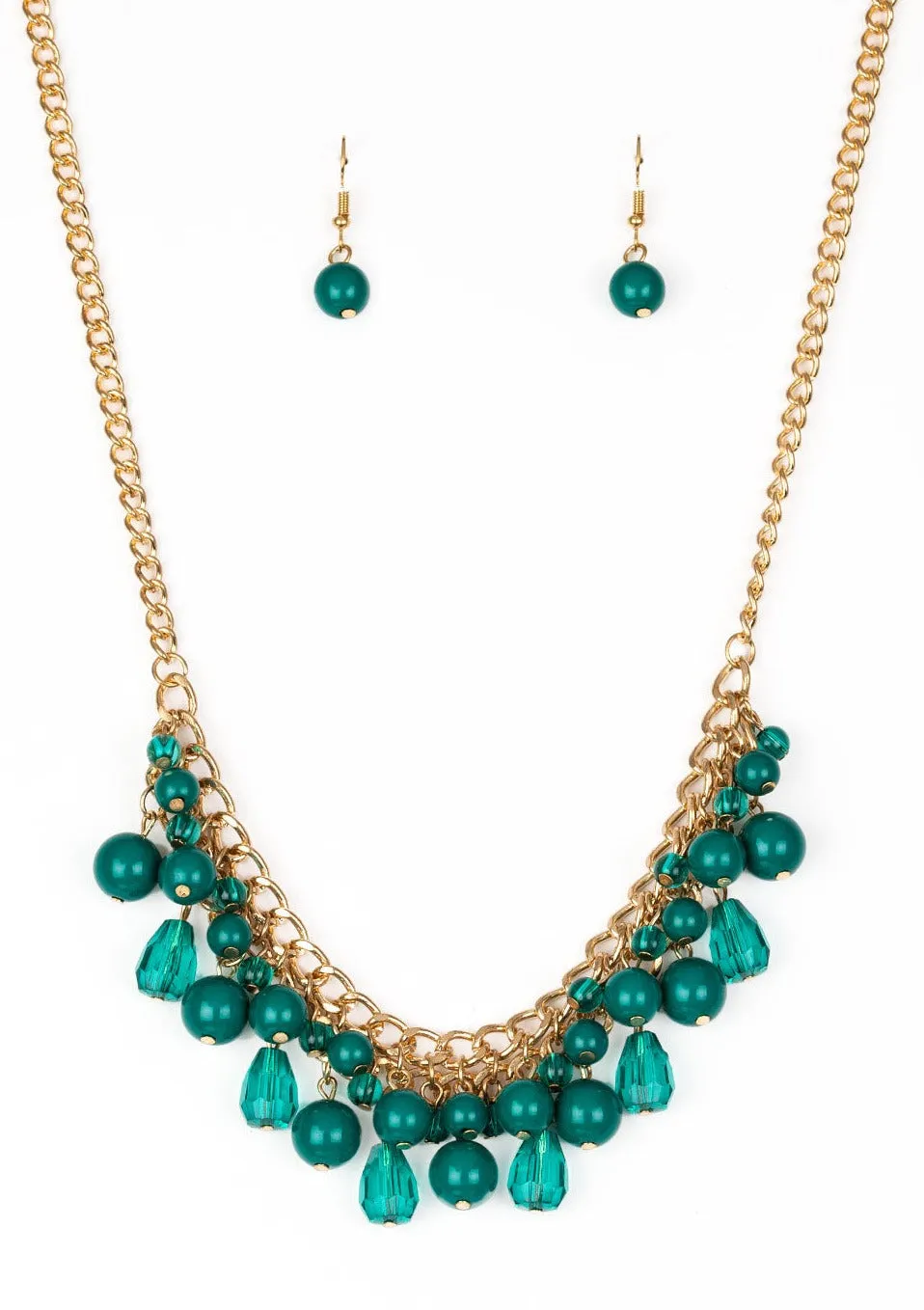 Tour de Trendsetter Green Necklace Set