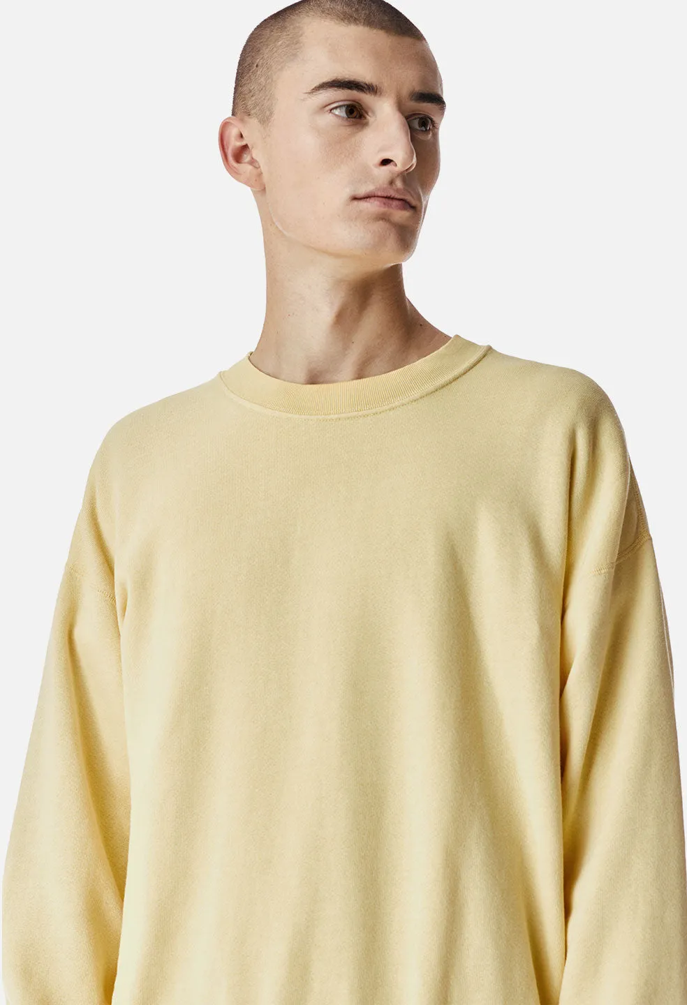 Vintage Fleece Crew / Yellow