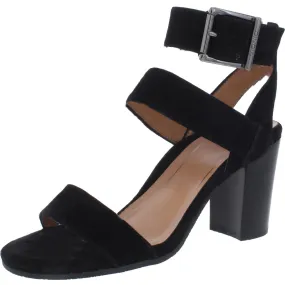 Vionic Womens Sofia Suede Ankle Strap Block Heels