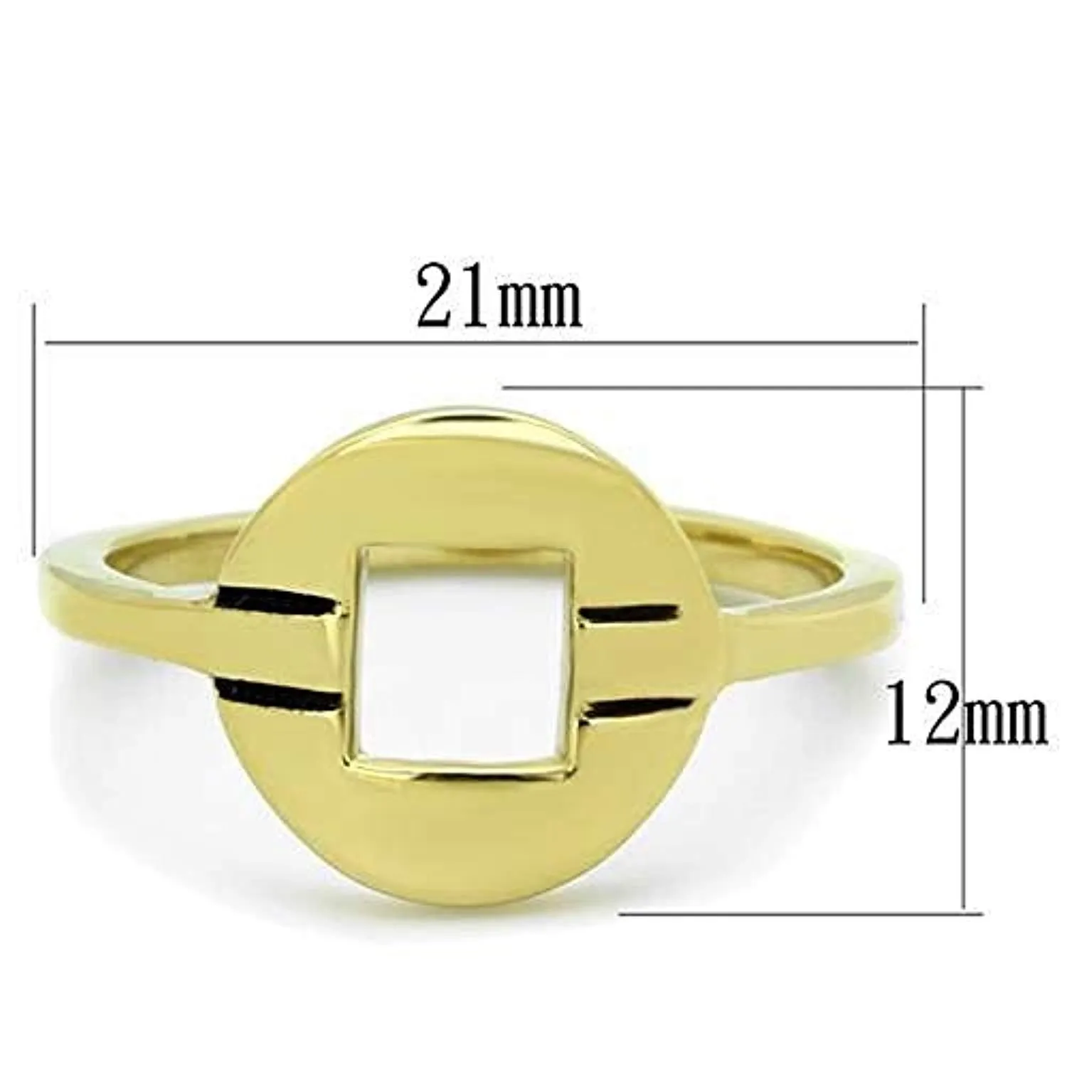 WildKlass Stainless Steel Ring IP Gold Women