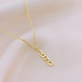 Women's Fashion CZ Pendant Necklace