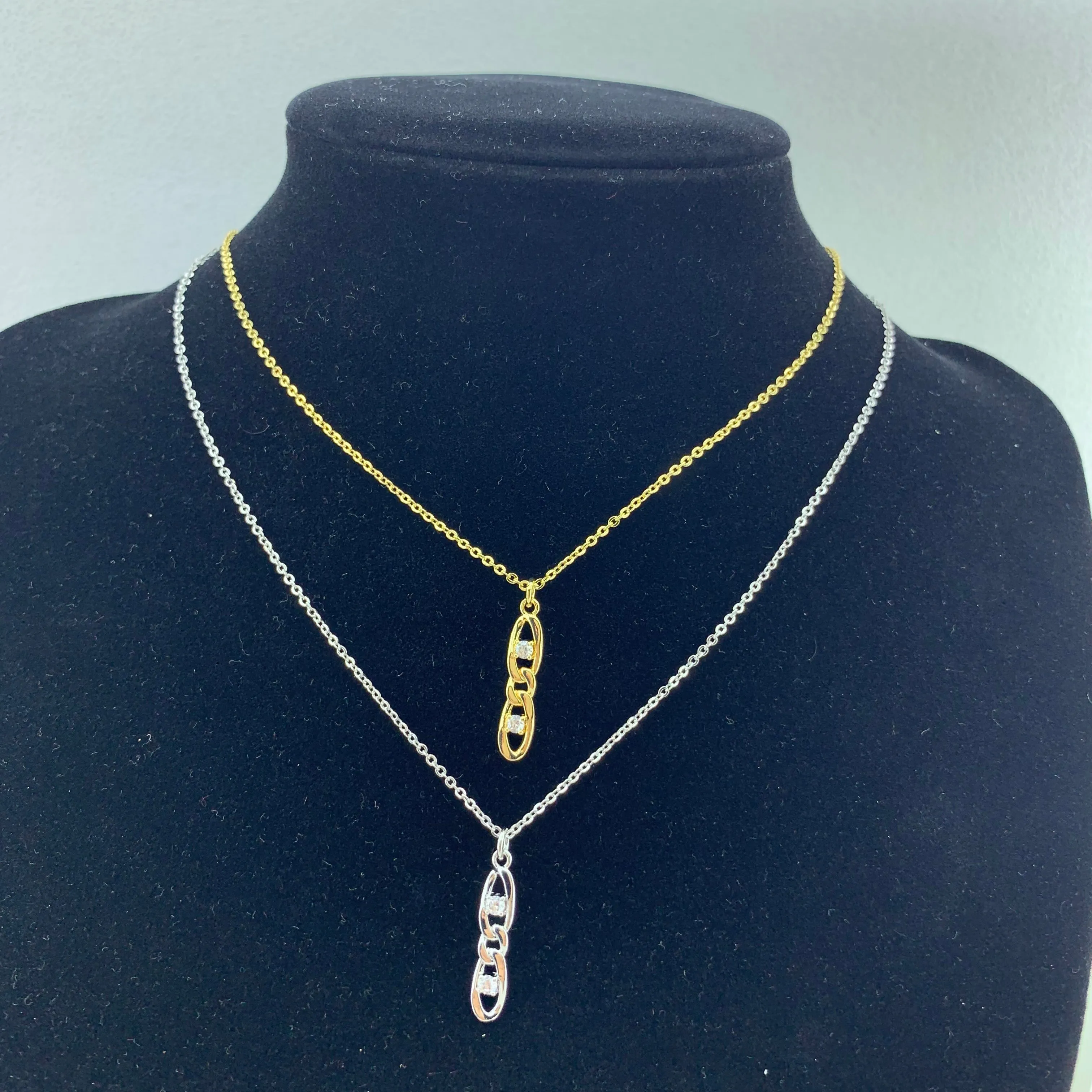 Women's Fashion CZ Pendant Necklace