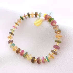 Women's Fashion Tourmaline Beads Gemstone Bracelet