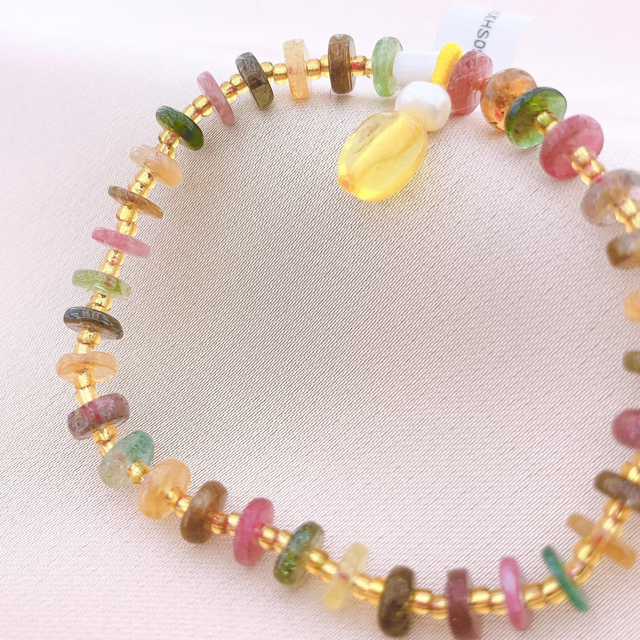 Women's Fashion Tourmaline Beads Gemstone Bracelet