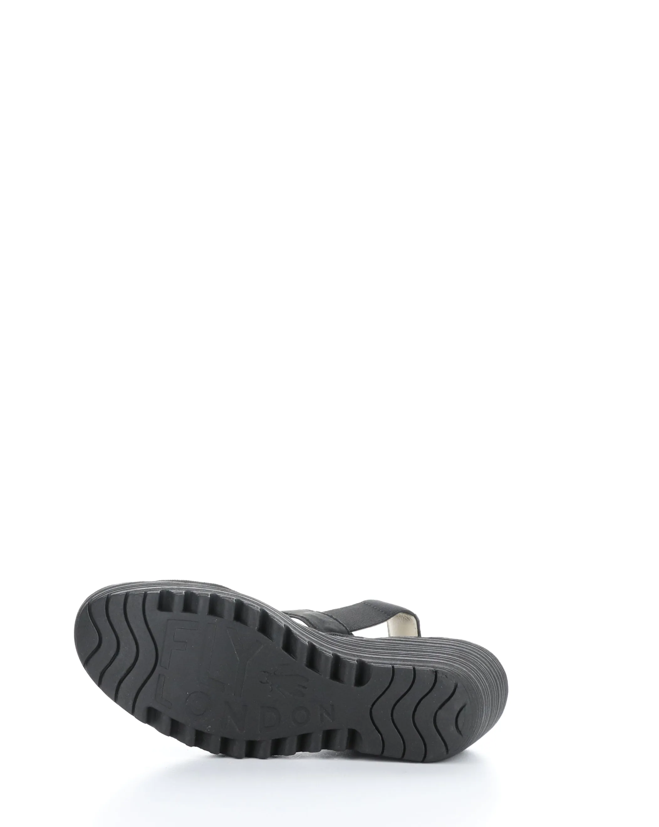 YACO416FLY 000 BLACK Elasticated Sandals